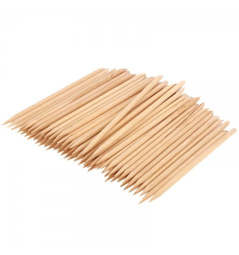 BEAUTY WAY ORANGE WOOD STICK 10 CM - 100 PCS